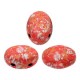 Cuentas de vidrio Samos® by Puca® - Opaque light coral tweedy 93400/45703